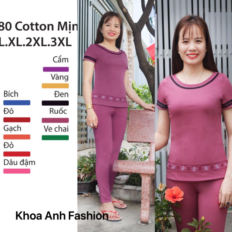 đồ bộ thun cotton mịn