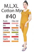 DBT040 - Đồ bộ thun mặc nhà hở vai