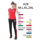 DTT029 - Đồ bộ thể thao dài nữ Chanel thêu đẹp