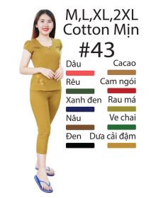 đồ bộ lửng cotton mịn