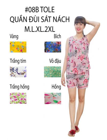 BT008b- Bộ Tole quần đùi sát nách