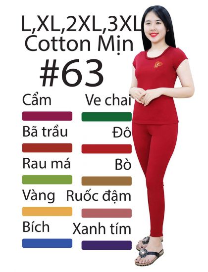 DBT063-Đồ bộ mặc nhà cotton mịn